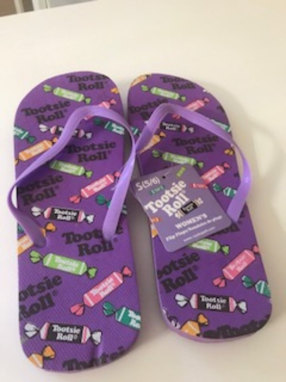 WHAT FUN - Brand New Tootsie Roll Flip Flops